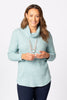 SHAMIRA LONG SLEEVE COWL TOP