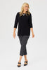 HUSH 3/4 SLV SQUARE NECK TOP