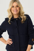 NEVIS TEXTURED COLLAR JACKET