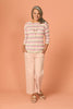 Frankie Stripe 3/4 Slv Sweater