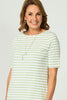 Lido Stripe Elbow Sleeve Tee