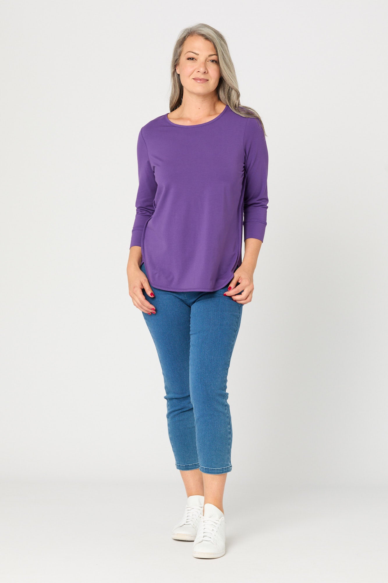 ETERNITY MODAL/COTTON 3/4 SLV TOP