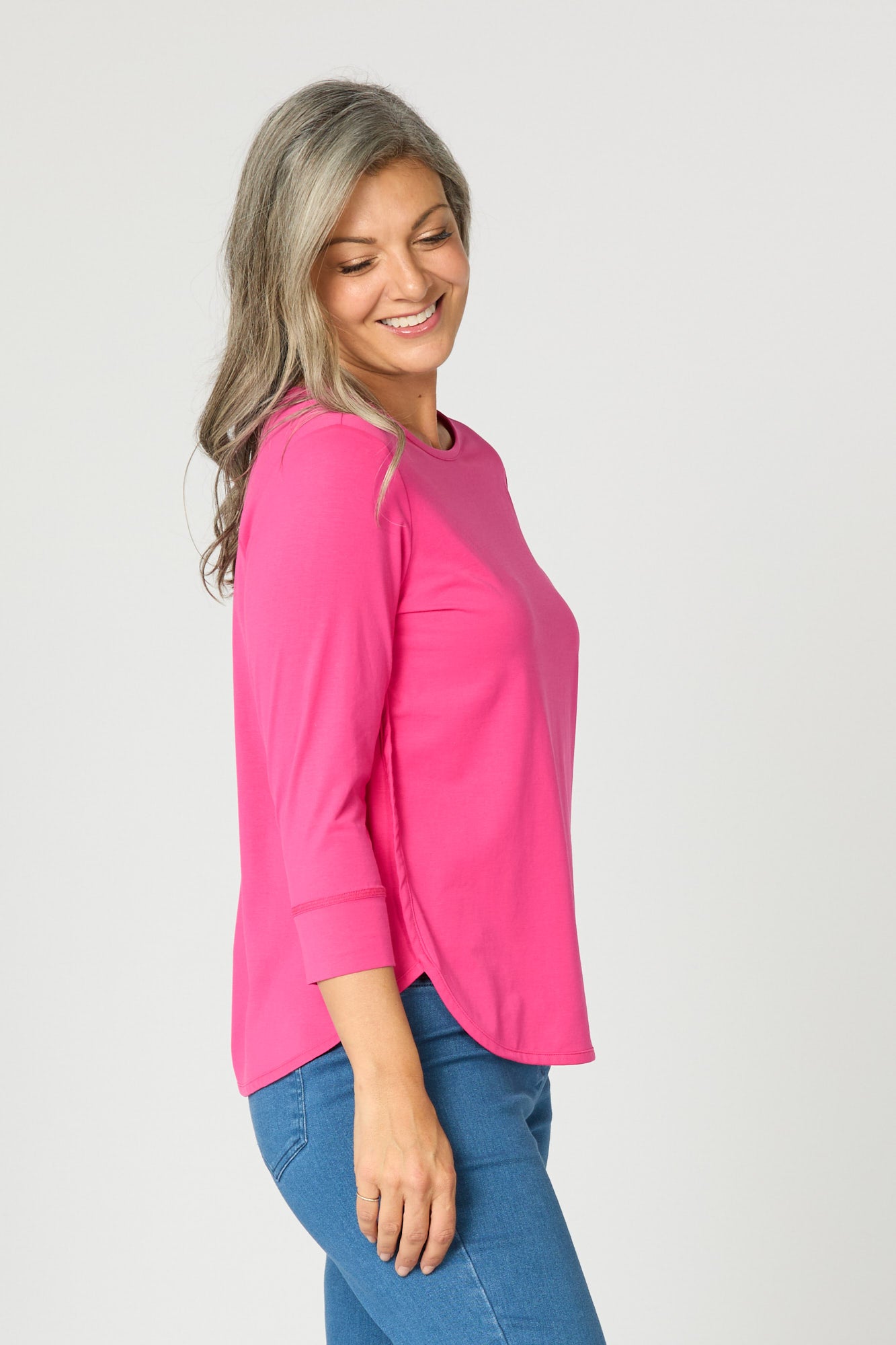 ETERNITY MODAL/COTTON 3/4 SLV TOP