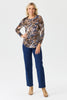 Wild Luxe Pleat Back Long Sleeve Top