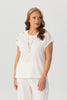 SHEONA BUTTON S/SLV TOP