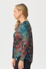 Serpent Pleat Back Long Sleeve Top