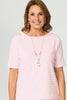 Lido Stripe Elbow Sleeve Tee