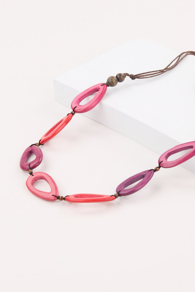 Anais Wooden Necklace