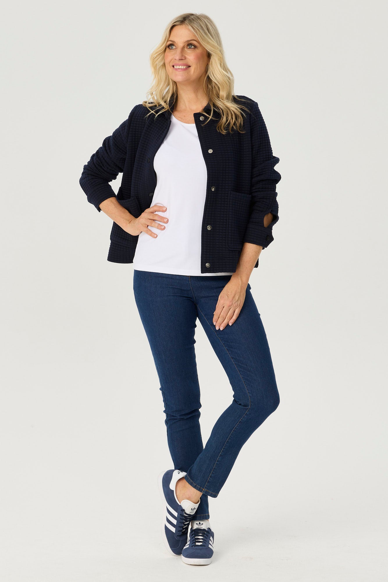 NEVIS TEXTURED COLLAR JACKET