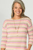 Frankie Stripe 3/4 Slv Sweater