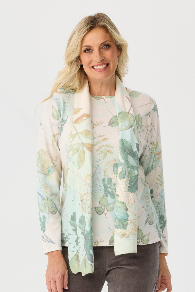 Sylvie Printed Knit Scarf