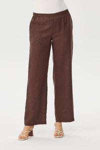 Cologne Linen Wide Leg Pant