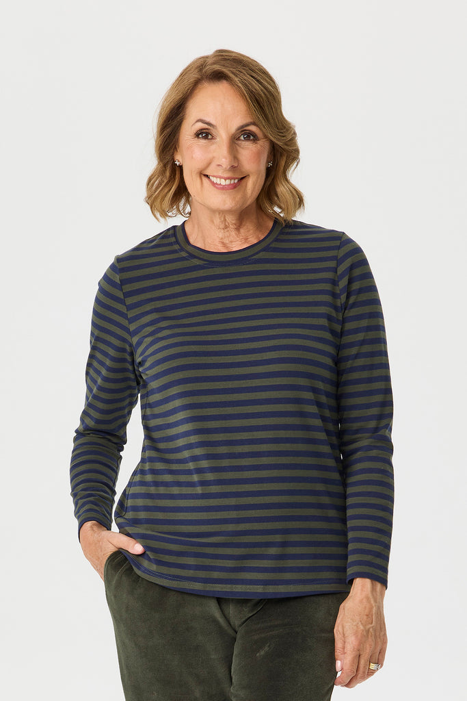 Oslo Long Sleeve Stripe Top