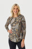 Cleo Pleat Back Long Sleeve Top