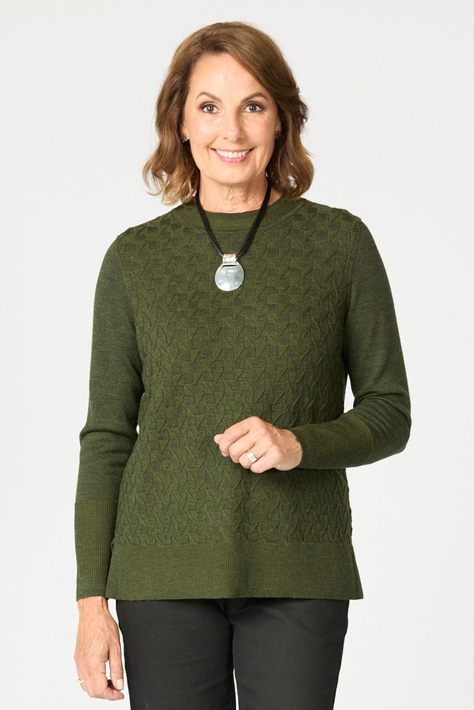 HEIDE MERINO CREW NECK SWEATER
