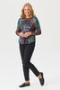 Serpent Pleat Back Long Sleeve Top