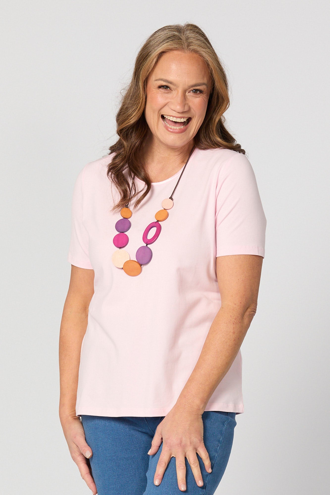 EVERYDAY RIBBON TRIM S/SLV TEE