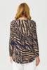 CARINE PLEAT BACK L/SLV TOP