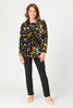 DELUXE COWL NECK L/S VELOUR TOP