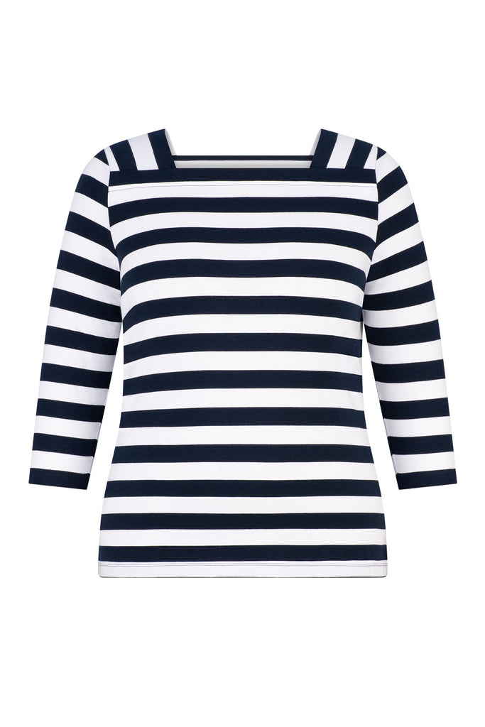 Boat Club Stripe 3/4 Sl Tee
