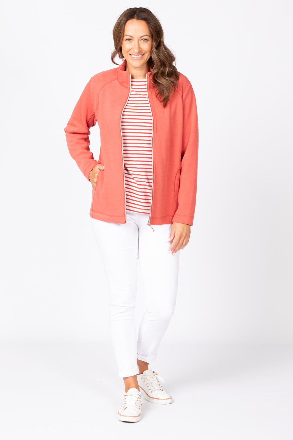 HAVEN FRENCH RIB ZIP UP JACKET