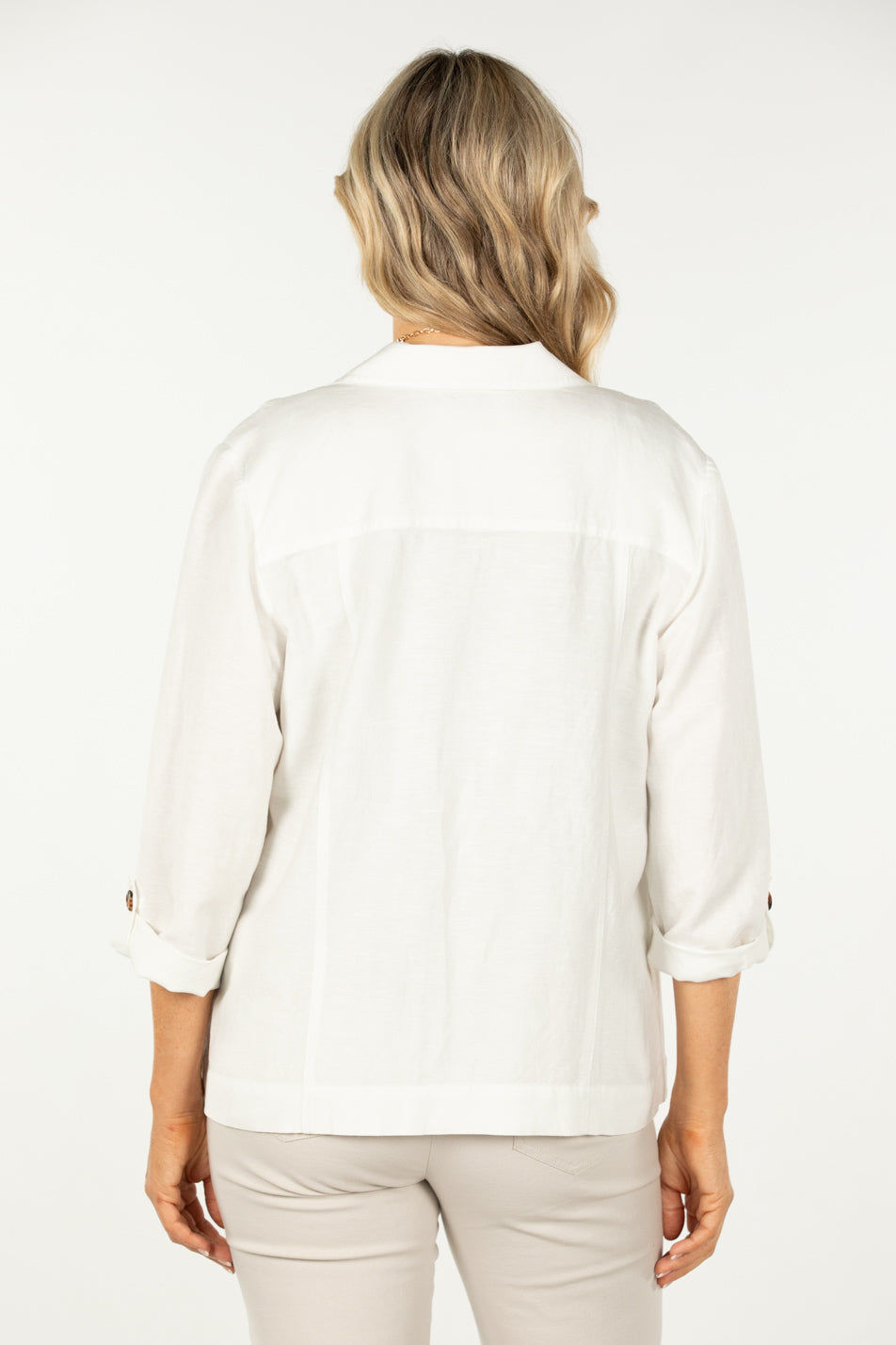 Shop Arbour Collar & Revere Jacket In White – Fella Hamilton
