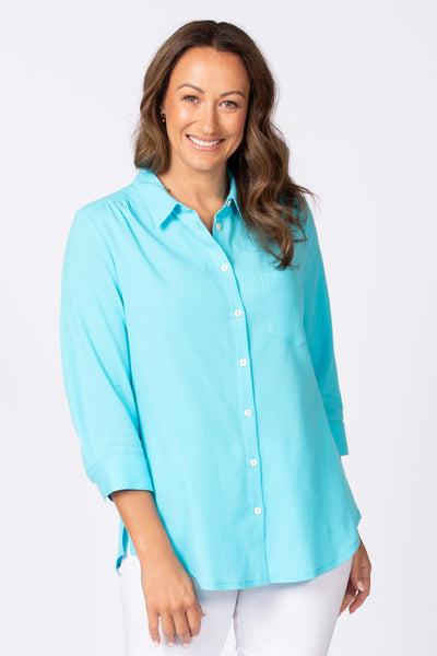 caribbean blue long sleeve shirts