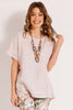 AMALFI SEQUIN TRIM RELAXED TOP