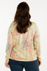 FOLIAGE R-NECK PRINTED SWEATER