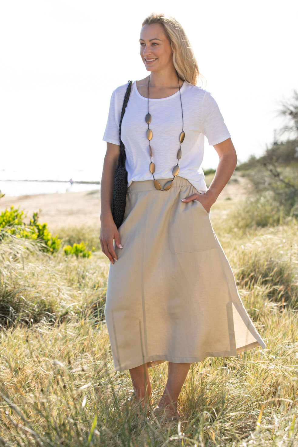 Shop Arbour Relaxed Skirt in Natural – Fella Hamilton