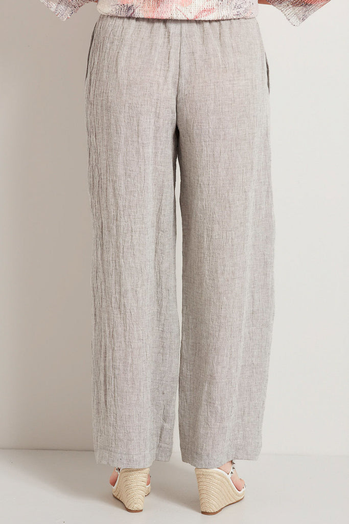 Shop Coastline Pull On Linen Pant in Nickel – Fella Hamilton