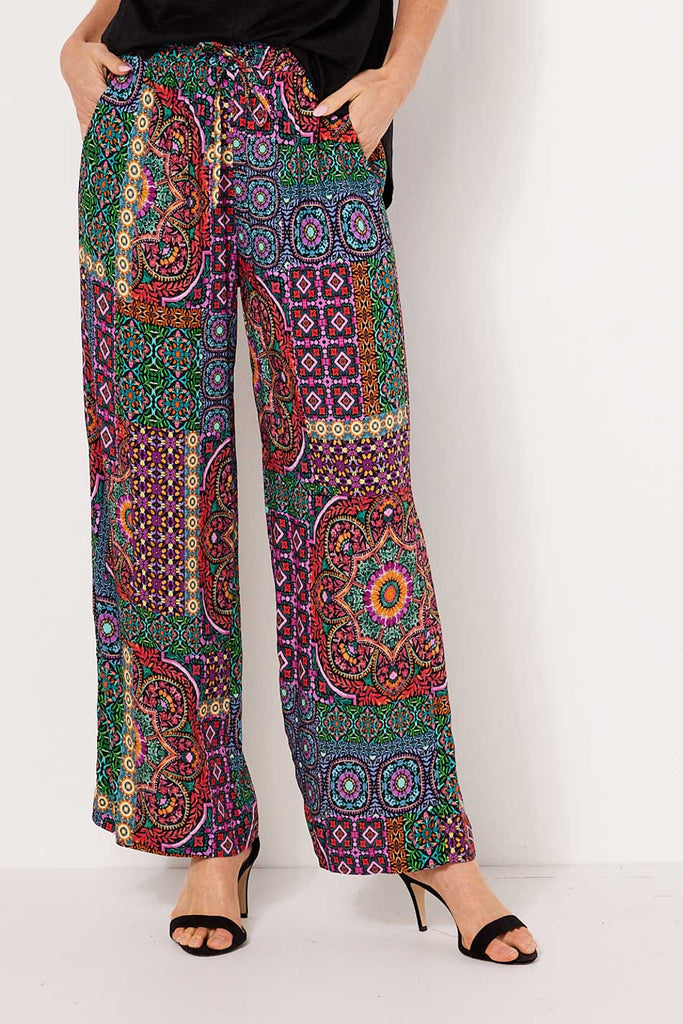 Shop Romani Full-Length Print Pants in Multi – Fella Hamilton