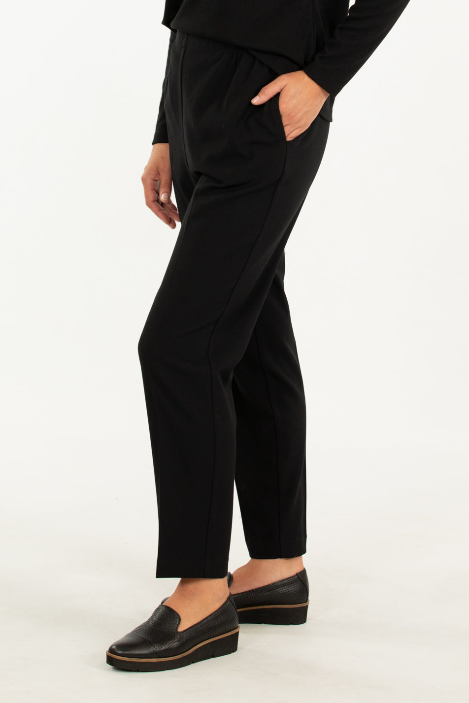 Shop Genoa Pull On Warm Pant in Black – Fella Hamilton