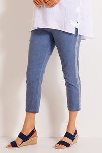 EMBELLISHED STRETCH PULL ON  PANT