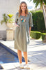 TUSCAN 2 POCKET LINEN DRESS