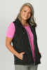 LAKESHORE ZIP UP RUCHED VEST