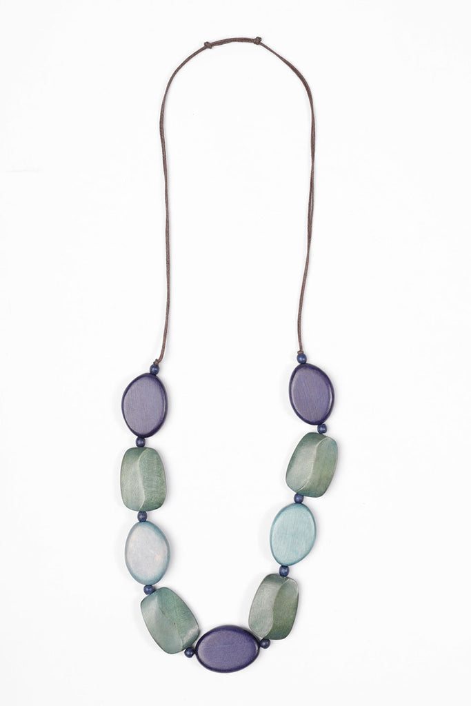 DIME WOOD NECKLACE