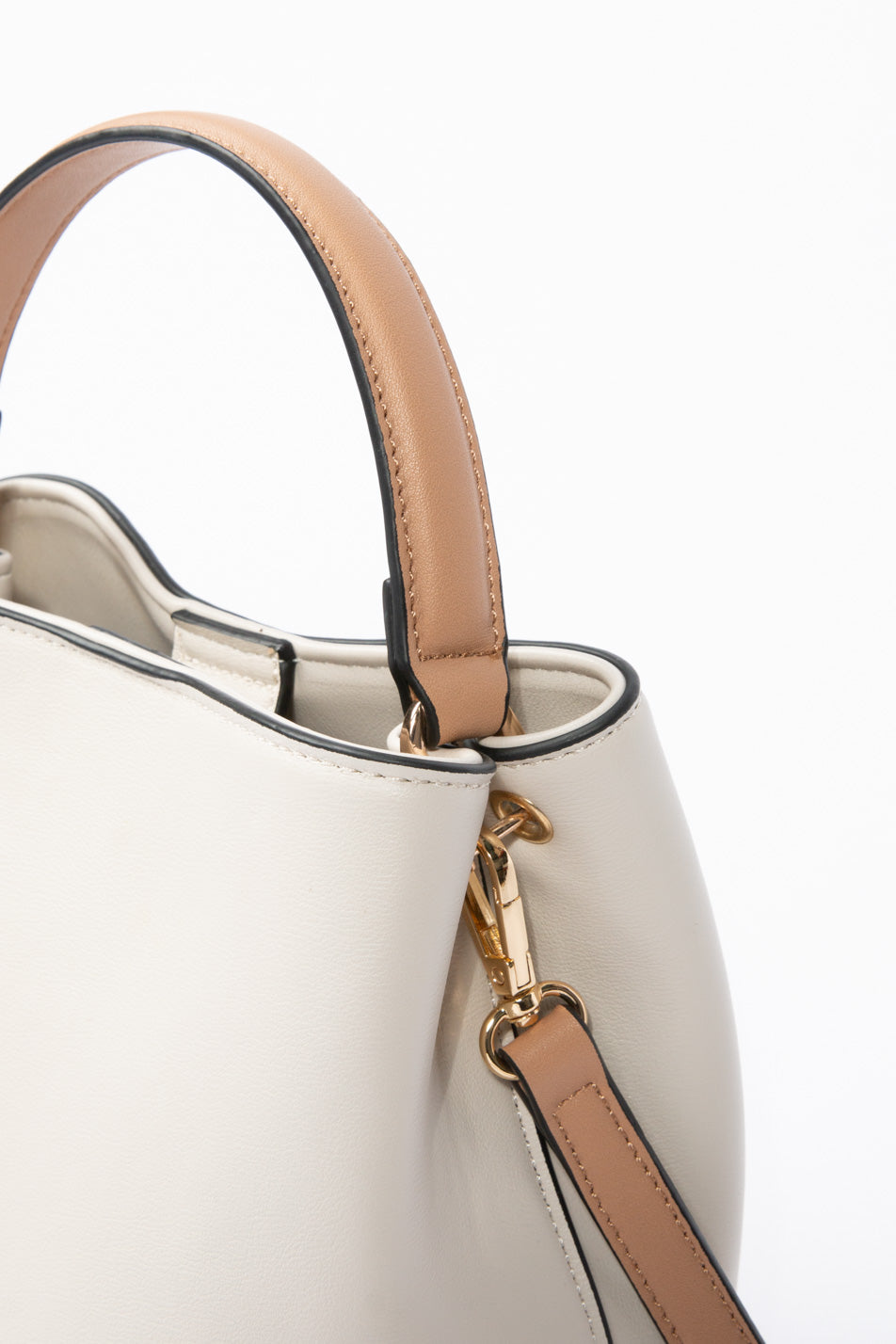 Shop Donovan Bucket Bag in Beige Fella Hamilton