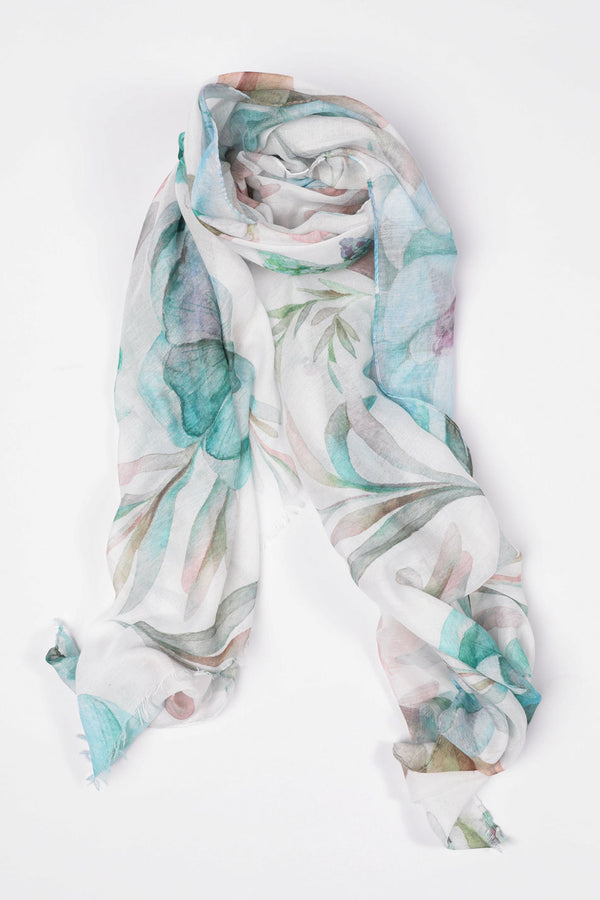 ABIGAIL FLORAL RECTANGLE SCARF