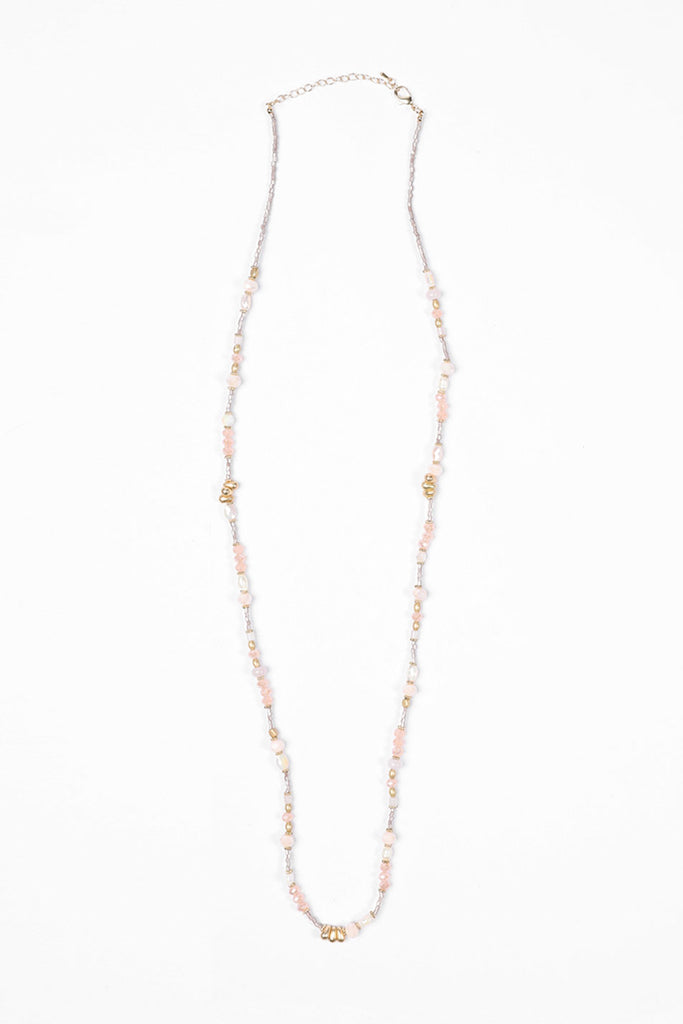 Yellow Gold Dainty Beaded Necklace (9ct Gold) - Lily Lane Jewellery