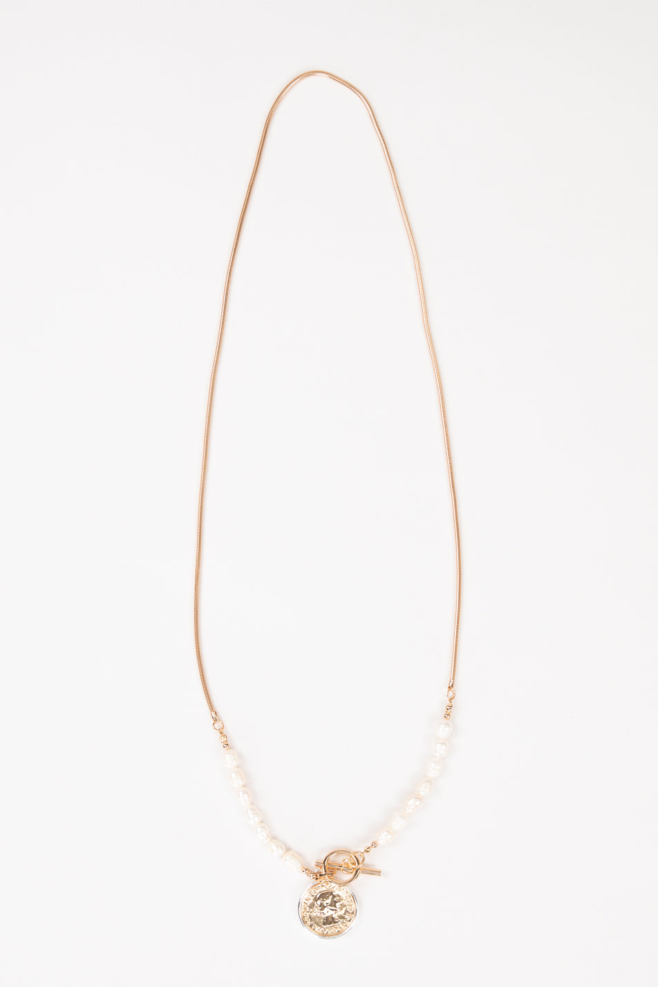 MYLA COIN AND PEARL NECKLACE
