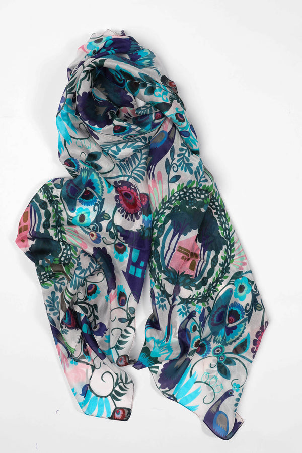 COTSWOLDS SILK SCARF